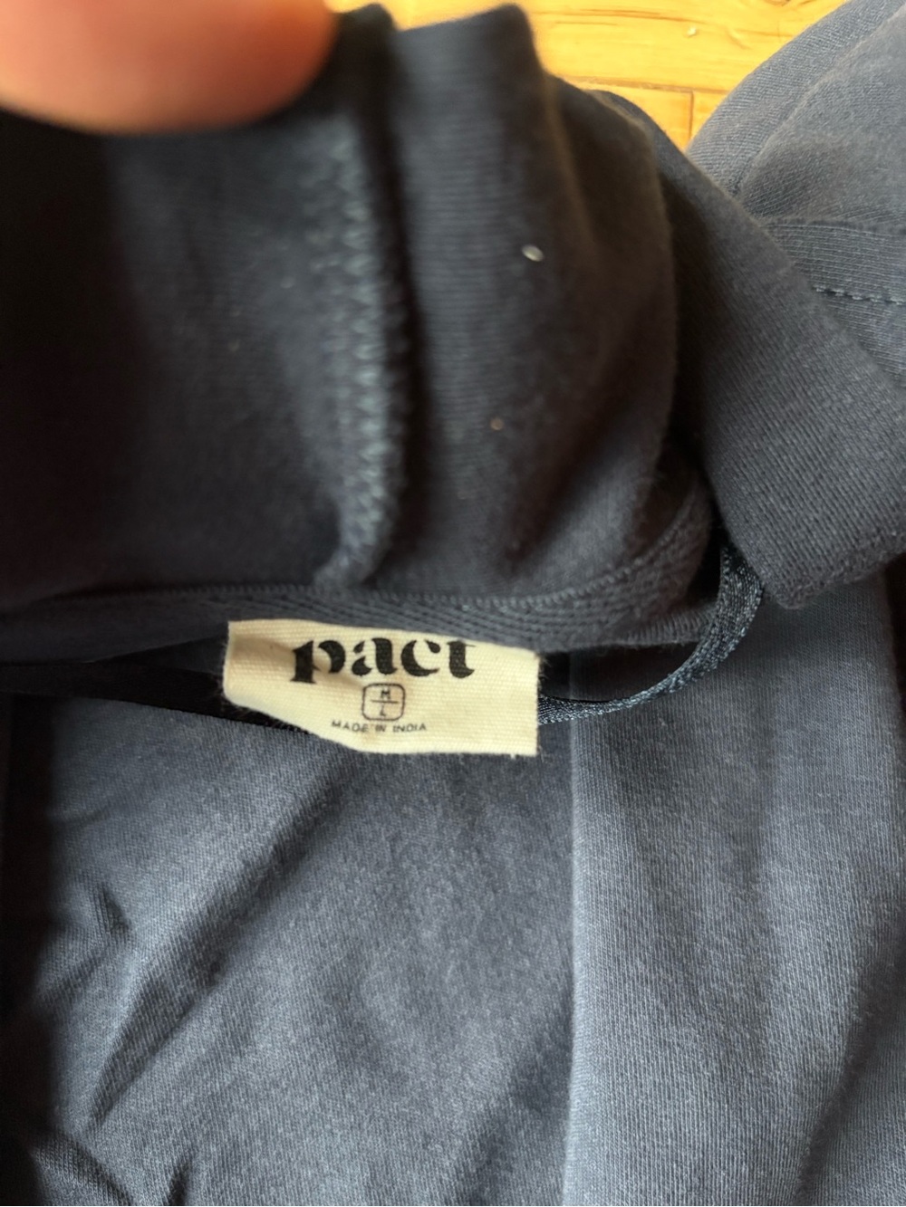 Pact Dark Blue Open-Front Lightweight Cardigan - Picture 3 of 8